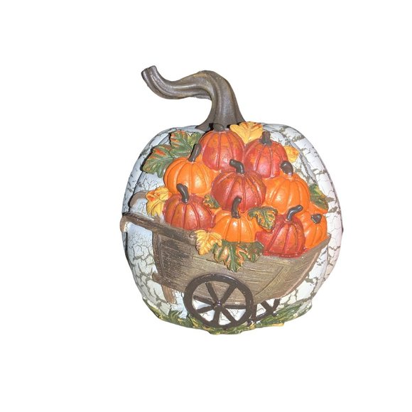 Fall Harvest/ Halloween Jack-O-Lantern Pumpkin Tabletop Decor - Picture 2 of 8